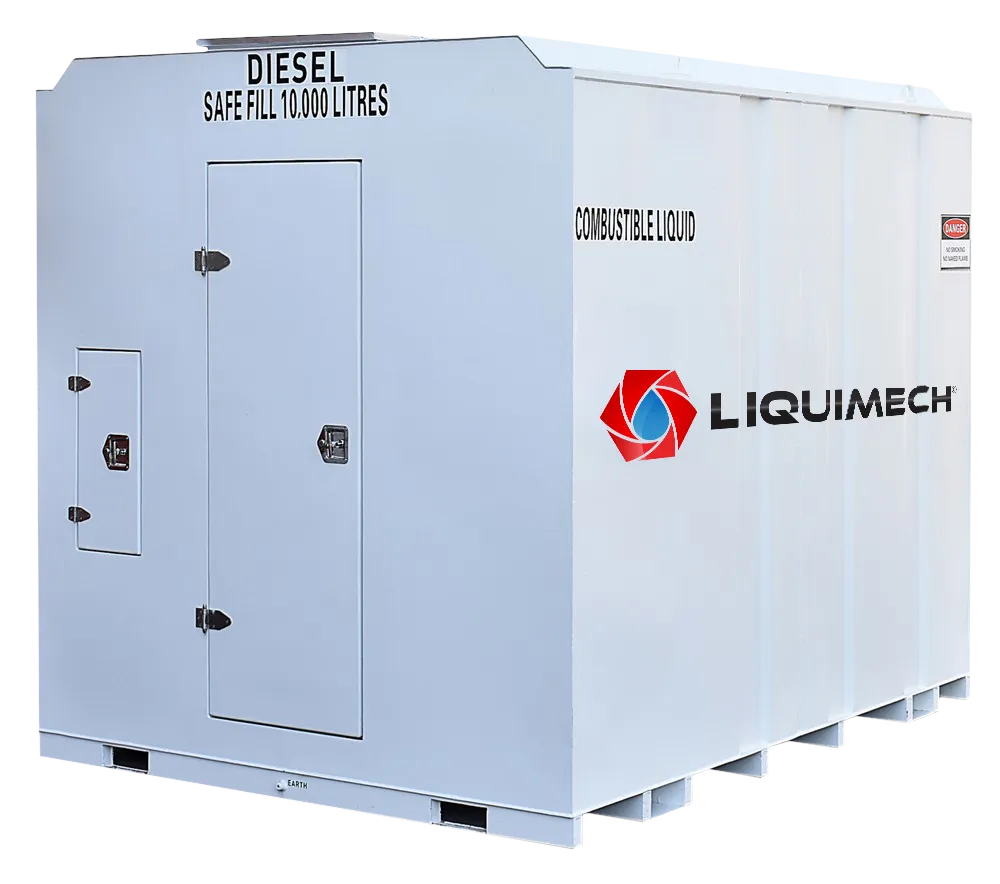 Diesel bunded fuel tanks 11,000 litre bunded fuel storage tank with 10,000 litre safe fill capacity