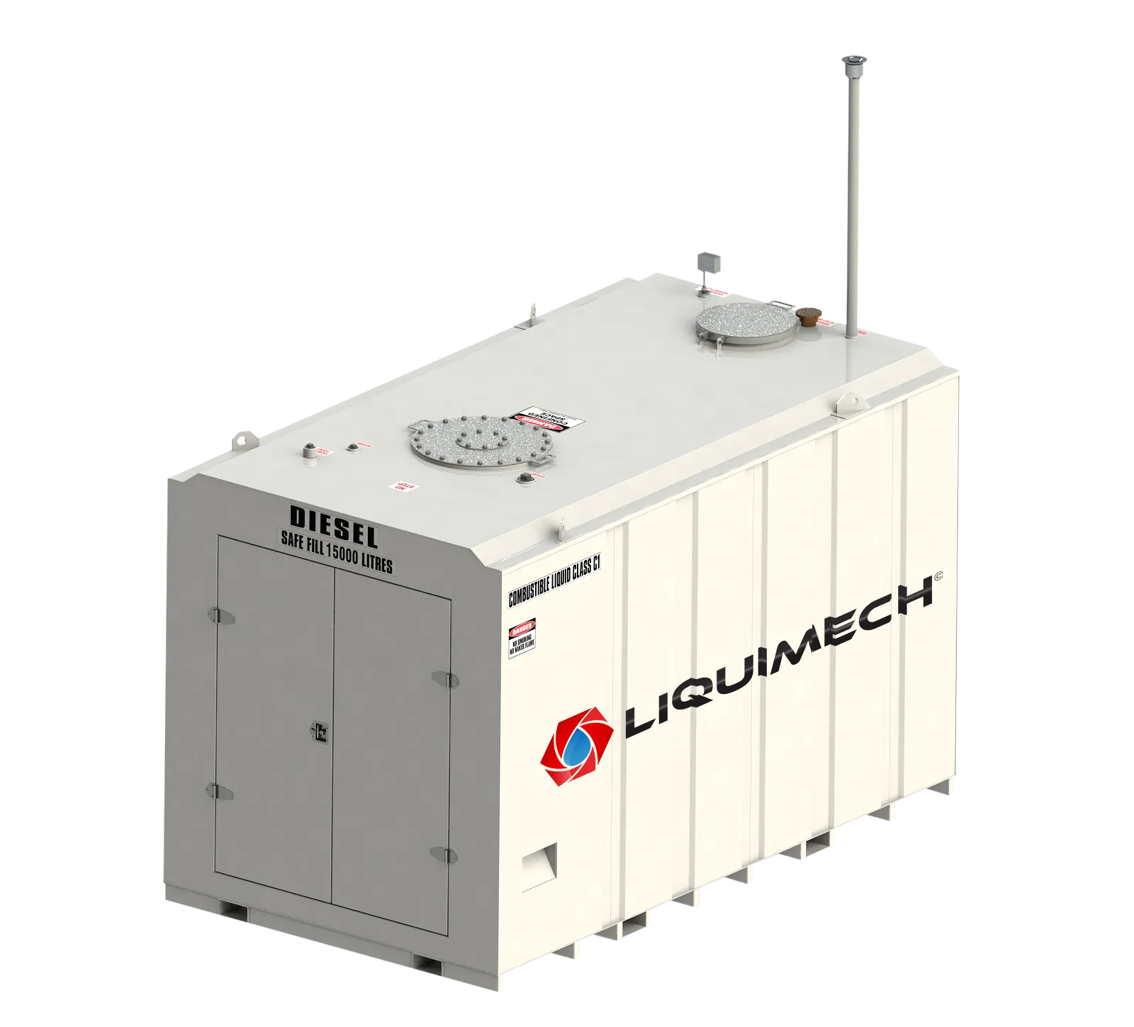 Diesel bunded fuel tanks 16,000 litre bunded fuel storage tank with 15,000 litre safe fill