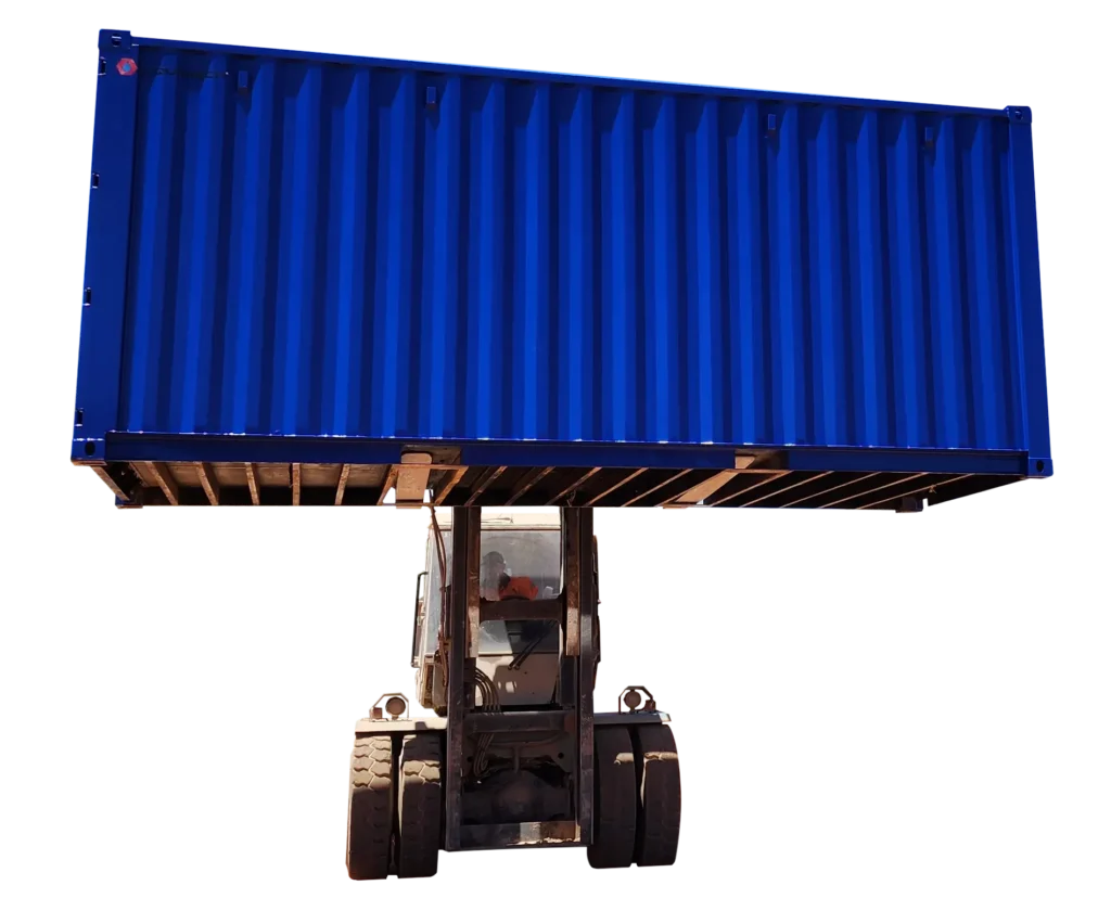 Portable Liquimech container tank system, ideal for temporary water storage solutions with plug-and-play functionality.