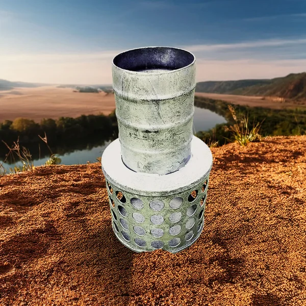 Pump strainer with hose tail attachment for protecting pumps from debris during fluid transfer.